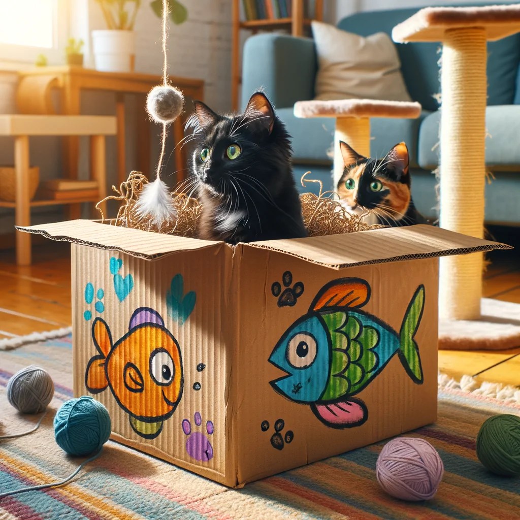 DIY cat toy