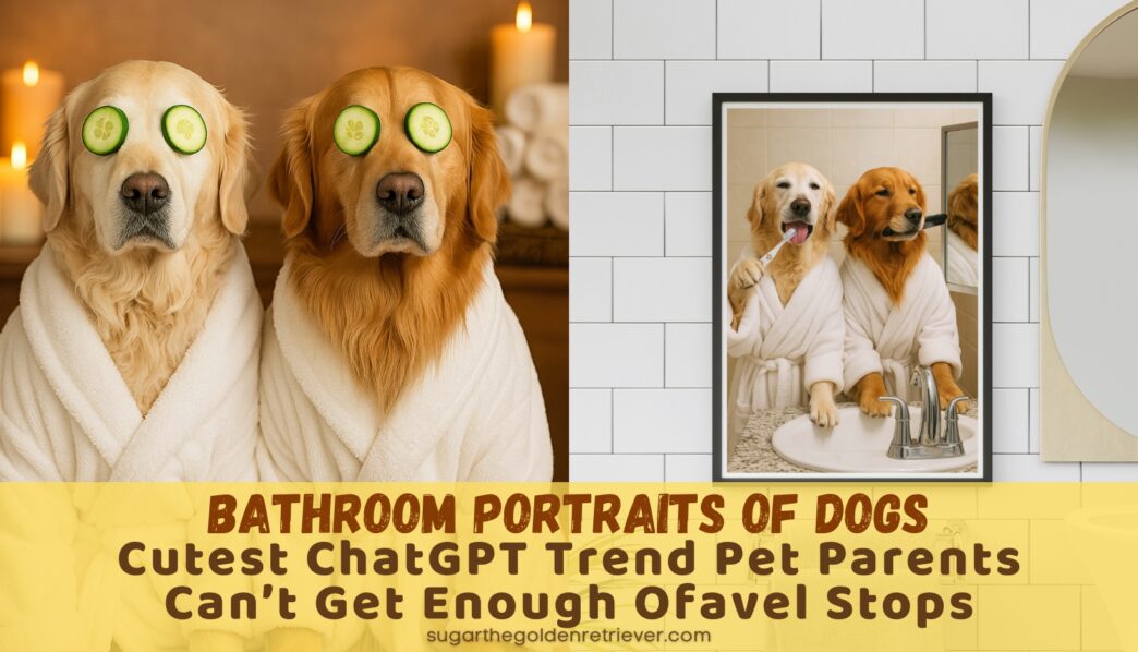 Cutest Bathroom Dog Portraits ChatGPT Trend Pet Parents Cant Get Enough Of