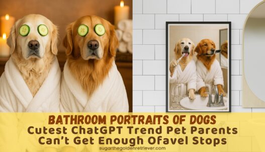 Cutest Bathroom Dog Portraits ChatGPT Trend Pet Parents Cant Get Enough Of