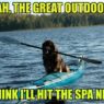 doggy kayak text